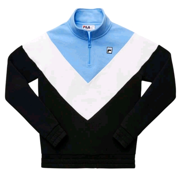 FILA Pullover Chevron Blue White and Black - Picture 4 of 4